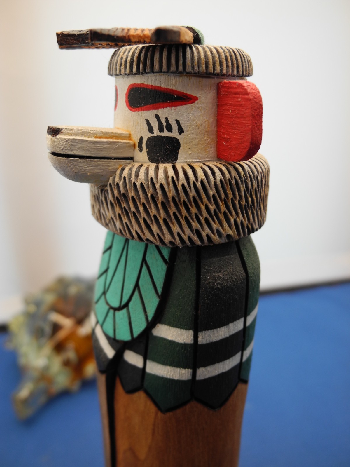 NATIVE AMERICAN ZUNI "BEAR" KACHINA BY WALTER HUGHTE