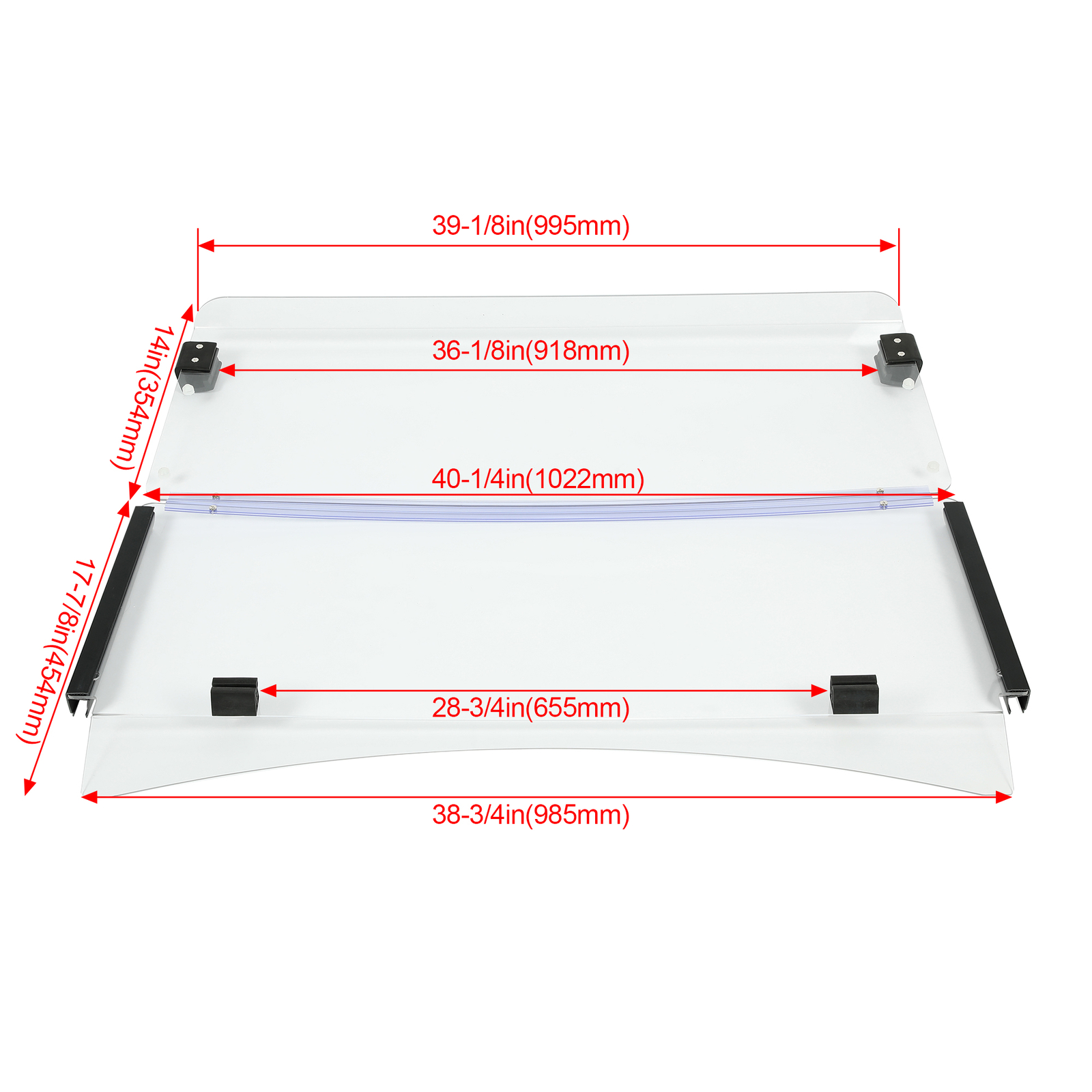 For EZGO TXT 2014- up Clear Folding Golf Cart Windshield Windscreen