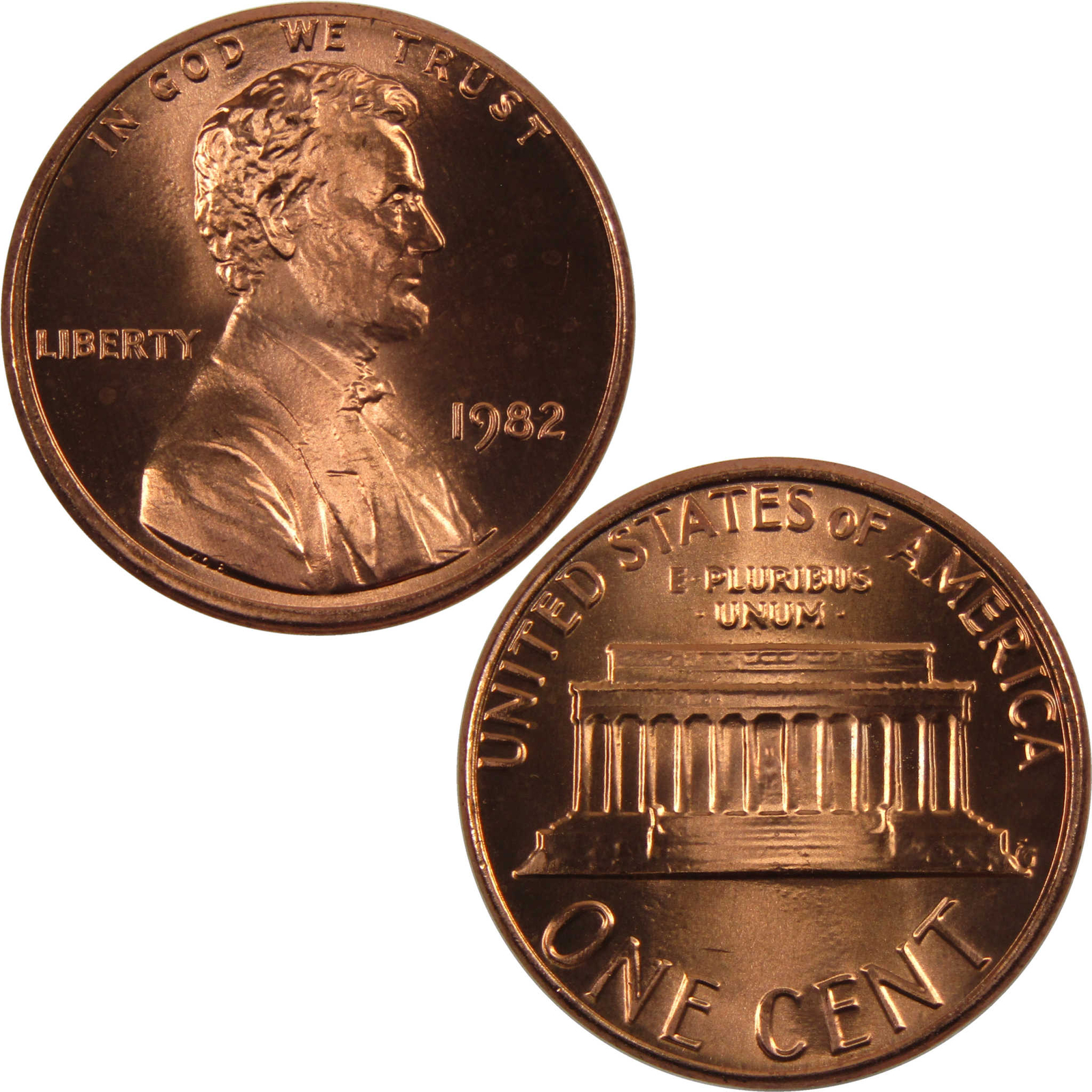 1982 Small Date Lincoln Memorial Cent BU Uncirculated Copper Alloy