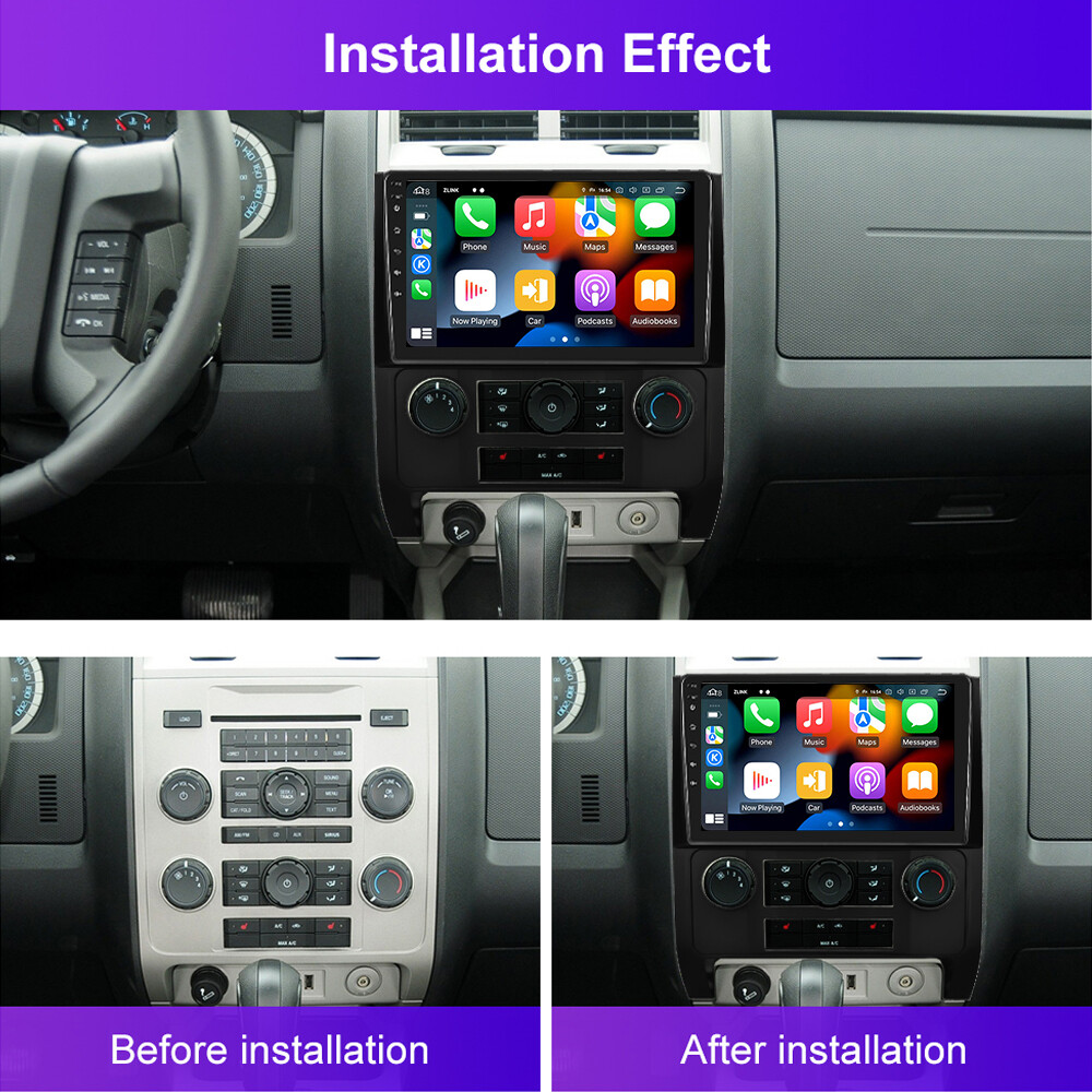 Android 15.0 Car GPS Navi Carplay Stereo Radio Player For Ford Escape 2008-2012