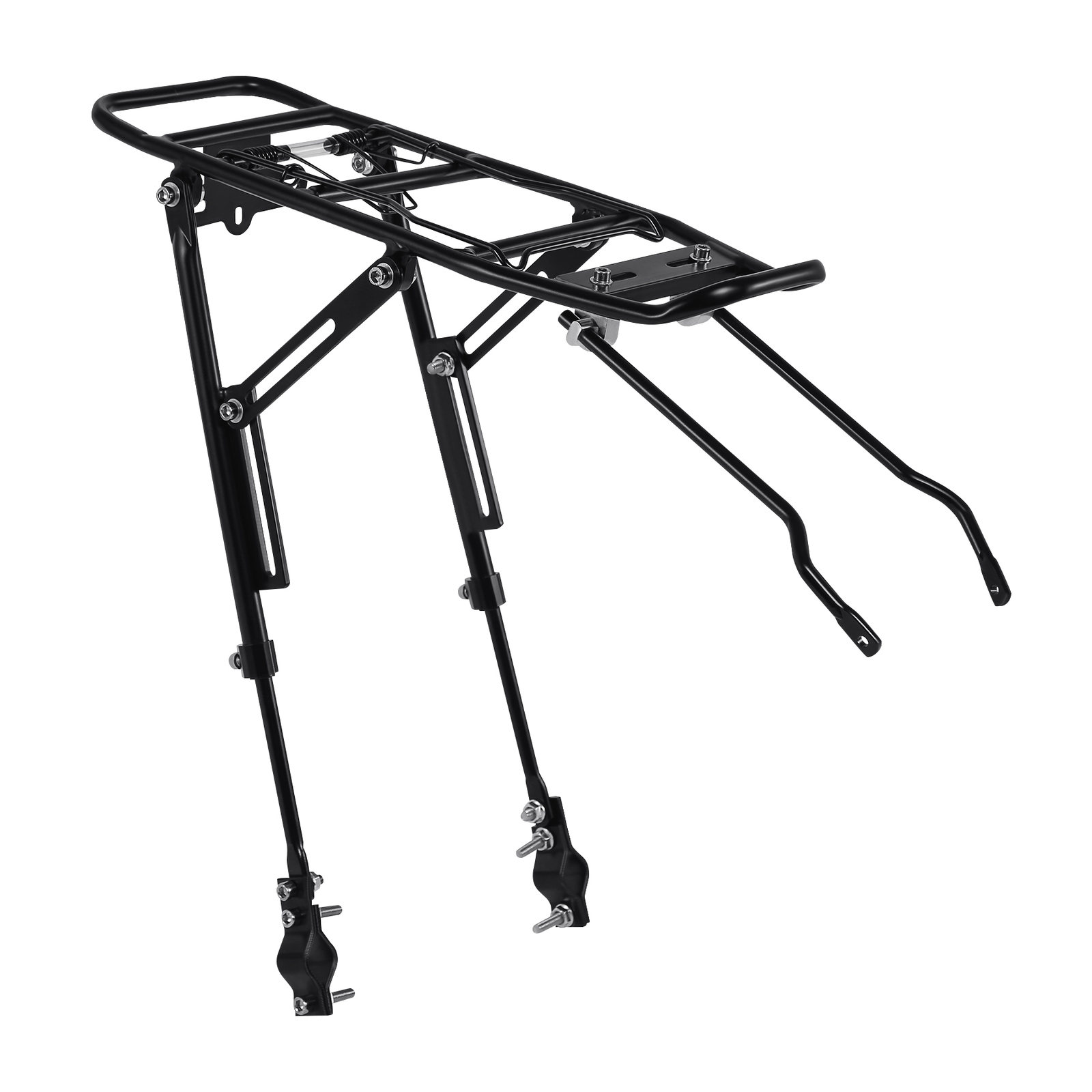 Rear Bike Rack Cargo Alloy Luggage Carrier Mountain Road Bicycle Holder Black