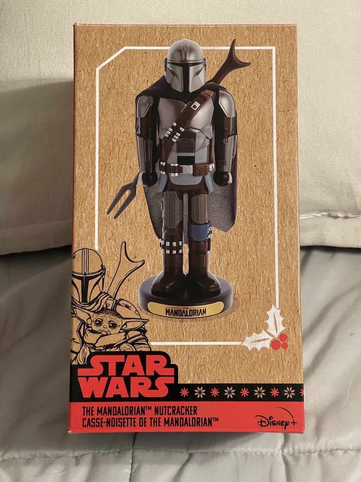 Very Rare, New Star Wars The Mandalorian Christmas 10" Nutcracker • Kurt Adler