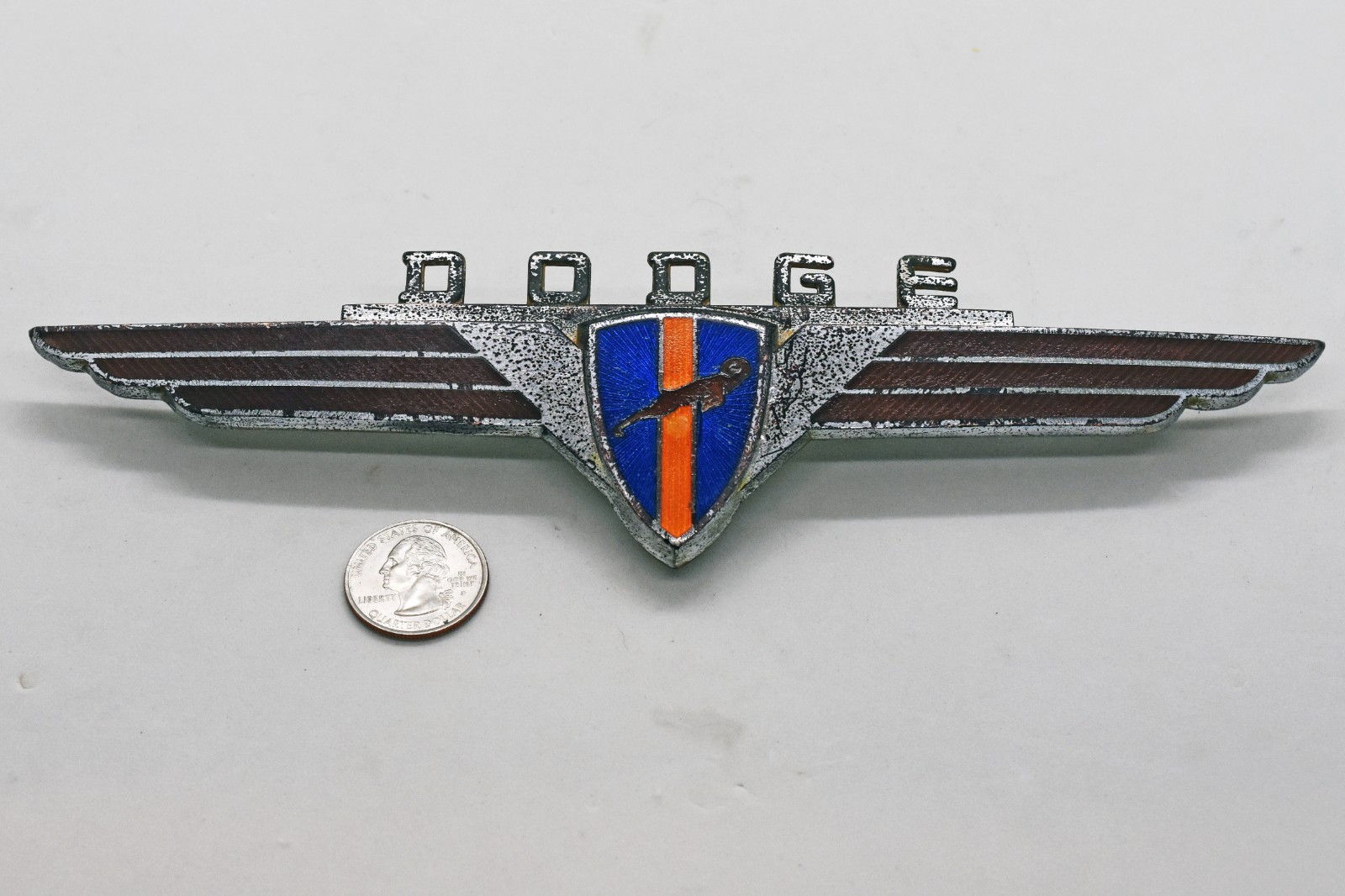 Original 1940 Dodge Trunk Emblem - Vintage