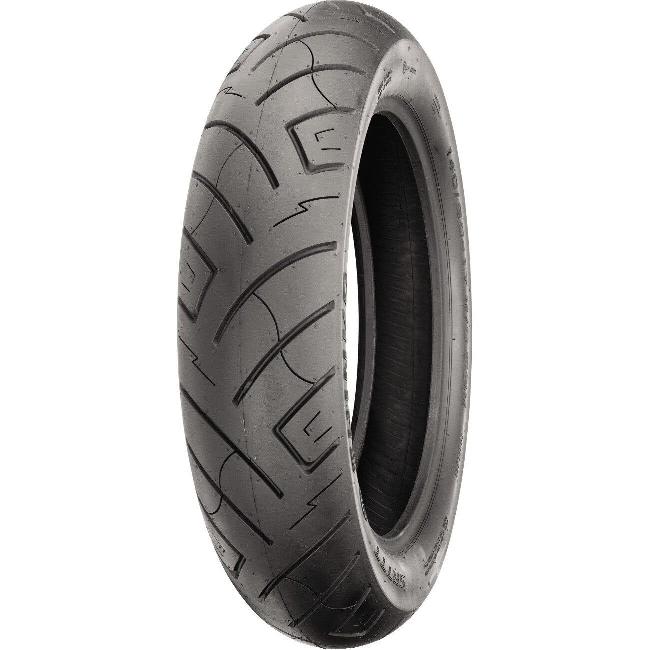 Shinko - 87-4616 - SR777 Black Walls Front Tire, 130/70B18 H.D.
