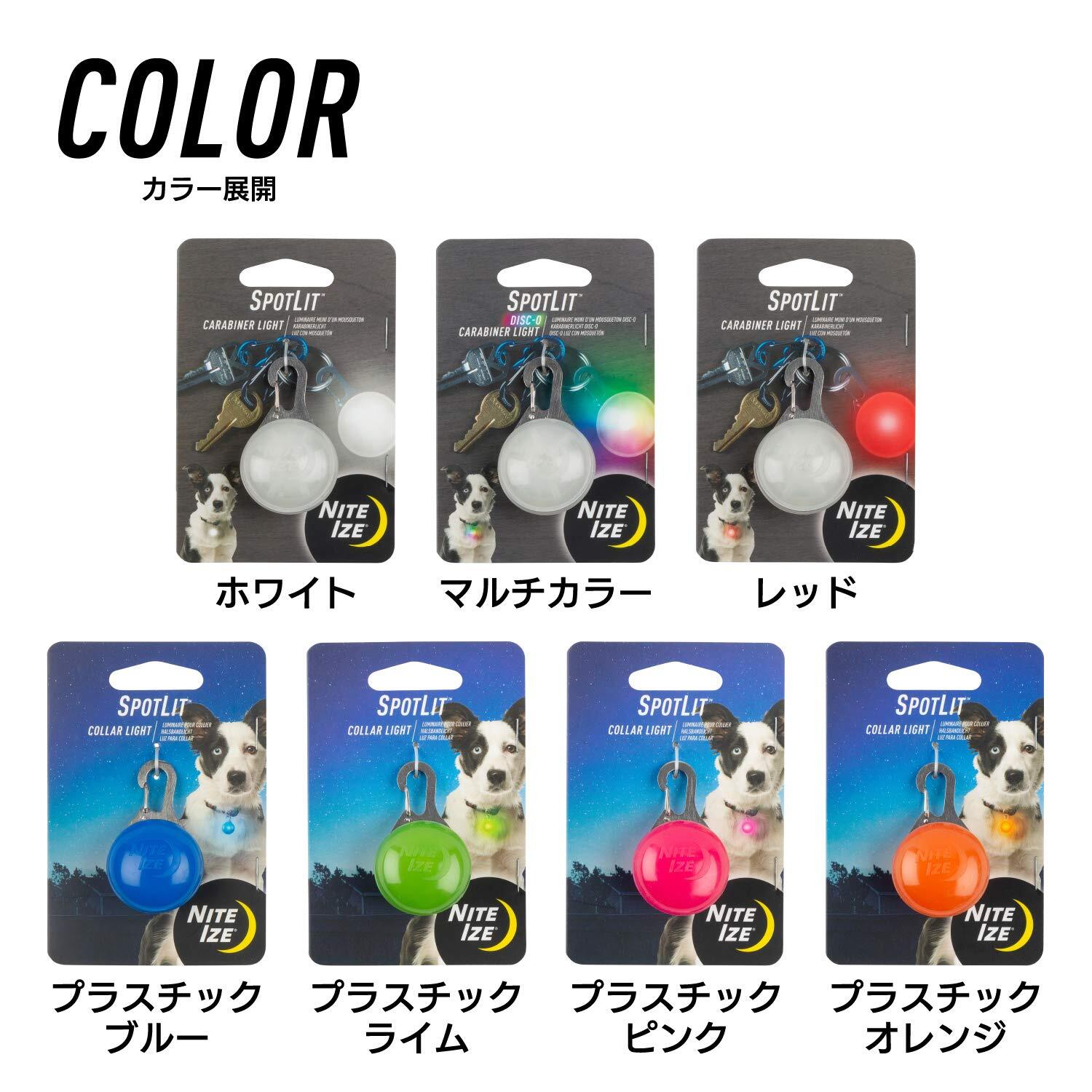 Nite Ize SLG19-06-02 SpotLit Clip-On LED Light with Carabiner, Weather