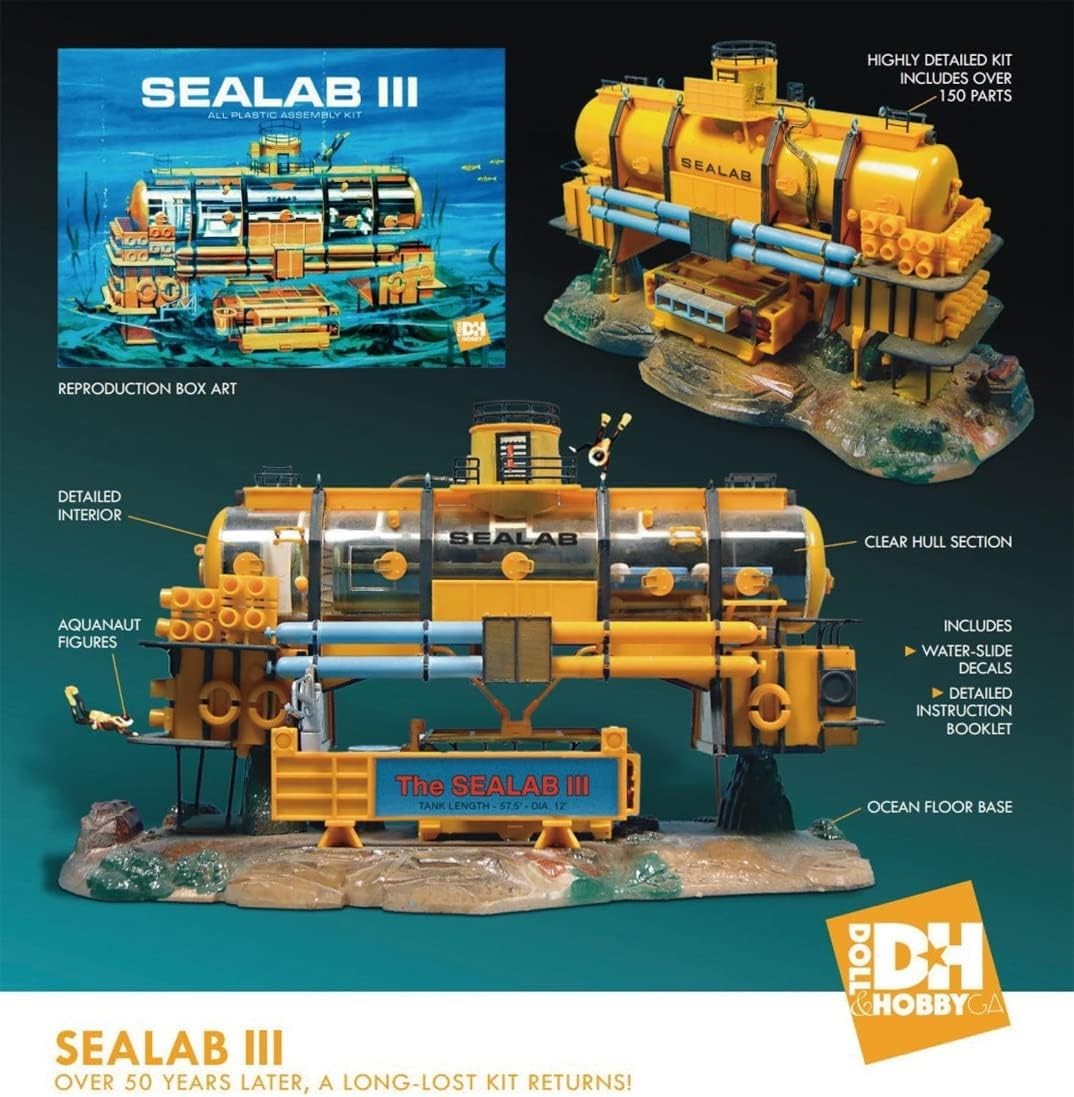 1/93 Doll & Hobby Sealab III Plastic MODEL KIT - (New Tooling) Brand New