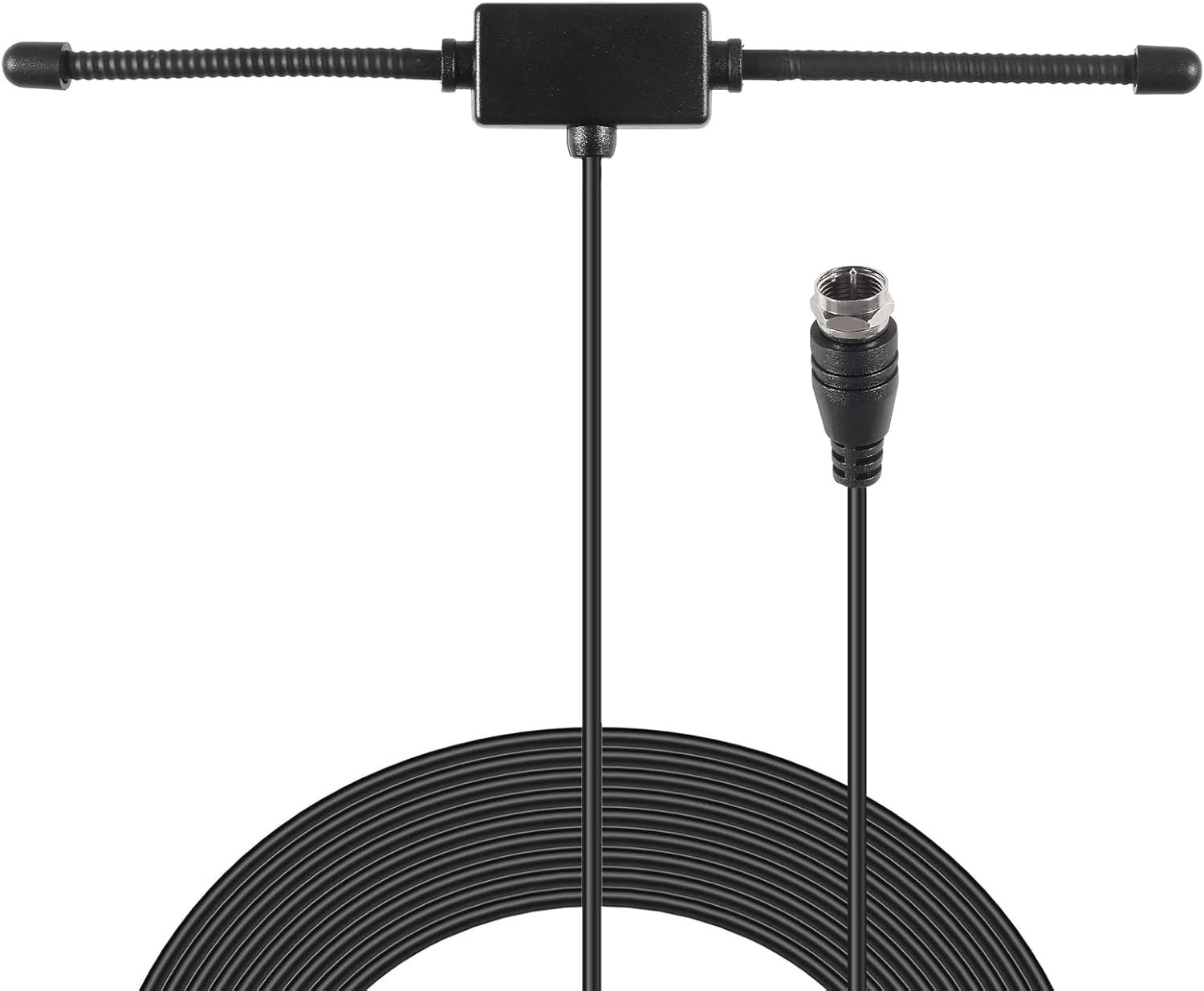 Indoor FM Radio Antenna With 4 Adapters 75 Ohm for Home Stereo Receivers