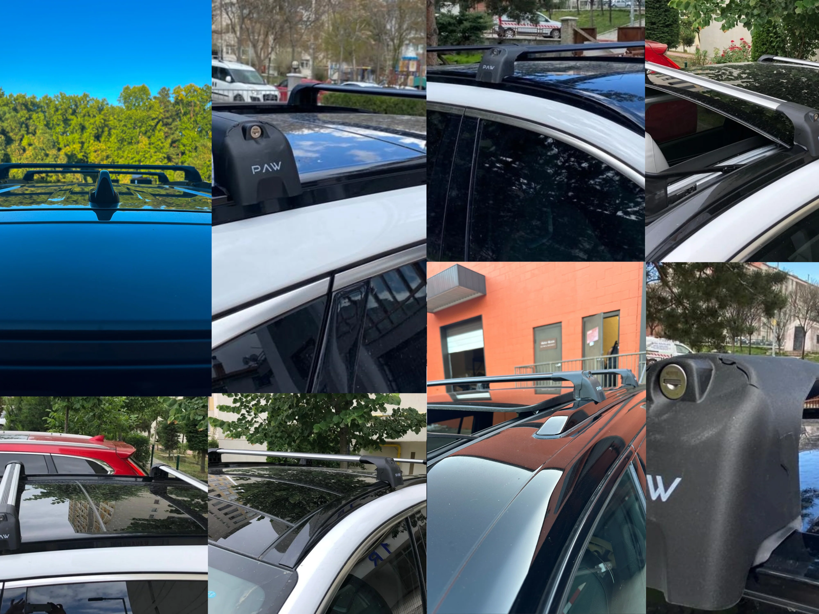 For Ford Transit Connect LWB 2013-Up Roof Rack Cross Bars Metal Bracket Flush Ra