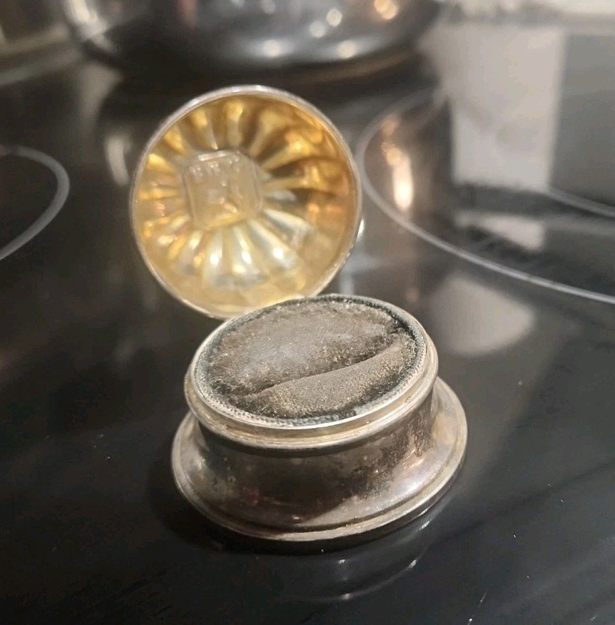 Vintage Birks Sterling Silver Domed Shaped Ring Box