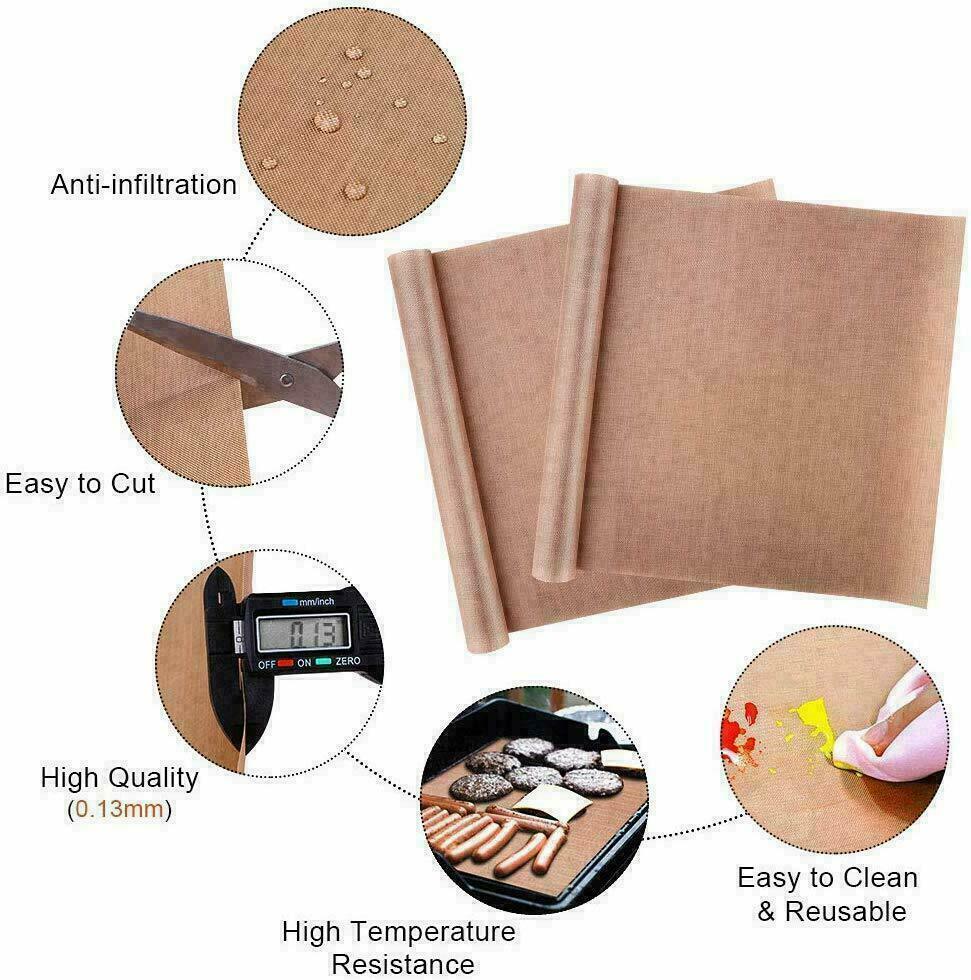 3x Teflon Transfer Sheets for Heat Press Non Stick Iron Resistant Reusable Craft