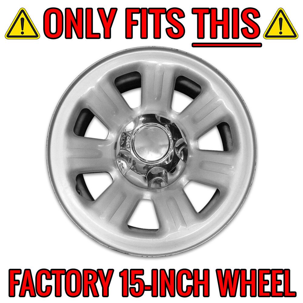 4 15" Chrome Wheel Skins Hub Caps Full Covers 7 Spoke for 2000-2011 Ranger