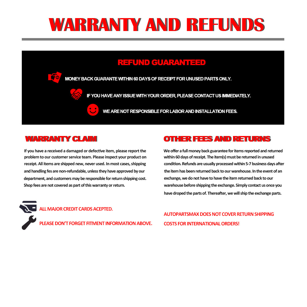 Fit 2007 2008 2009 2010 2011 Toyota Camry Front & Rear Brake Rotors Brake Pads