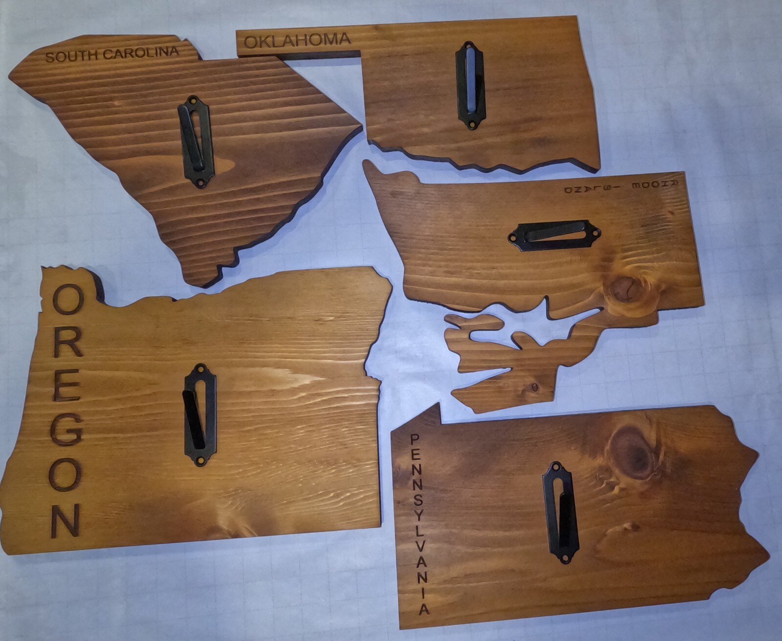 Euro Deer State Plaque Mount Wood