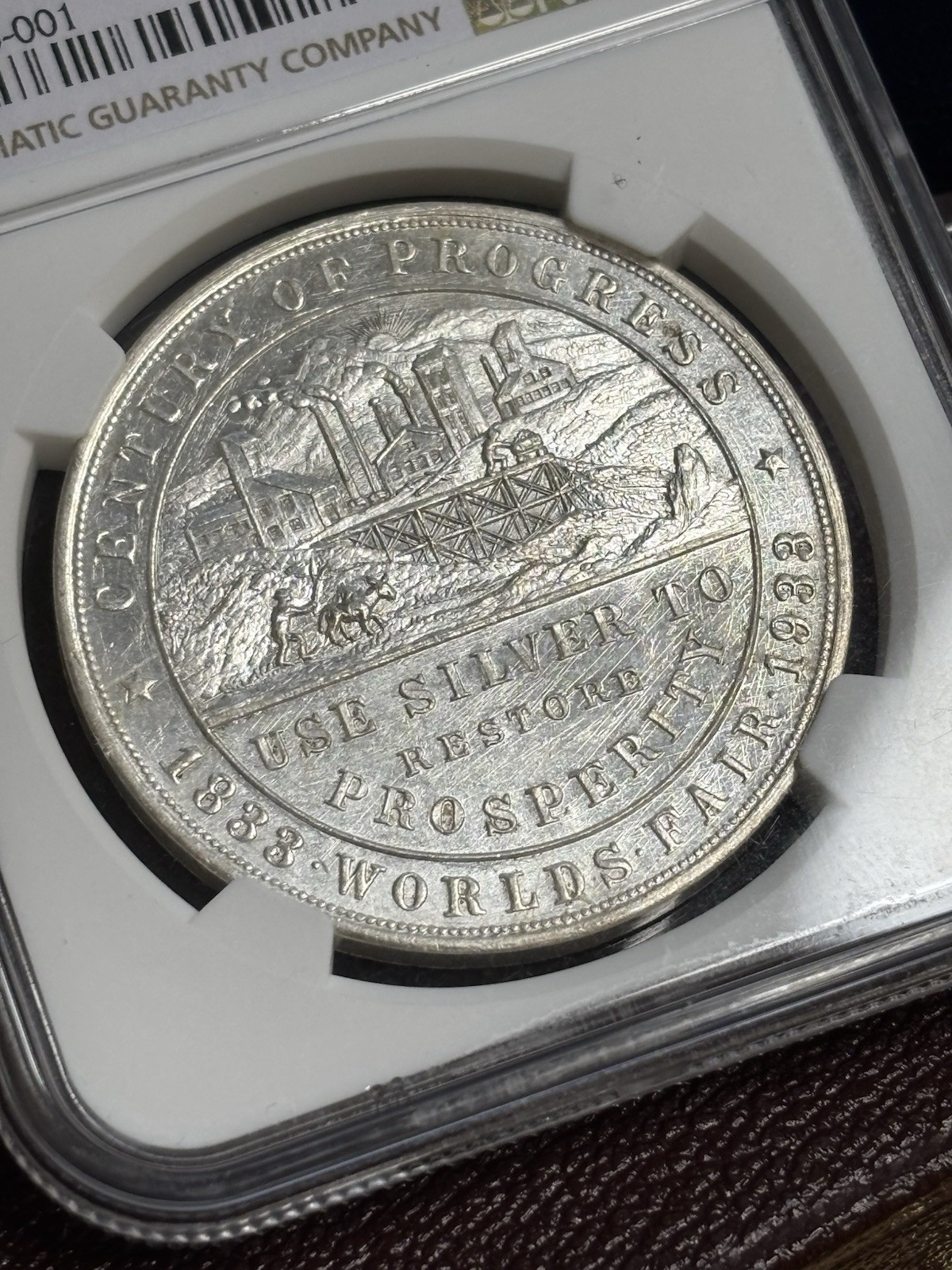 1933 Century of Progress HK-870 Silver So-Called Dollar NGC MS64
