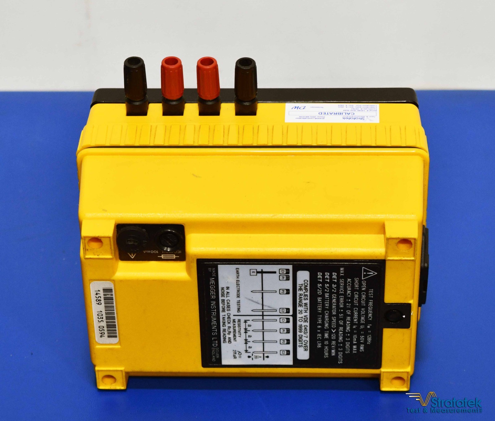 Megger DET 5/2 Earth Tester Earth Ground Resistance Meter NIST Calibrated