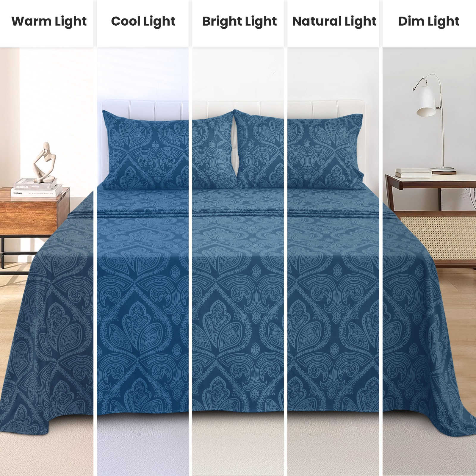 4 Piece Sheet Set Hotel Collection Luxury Ultra Soft Deep Pocket Bed Sheets Sets