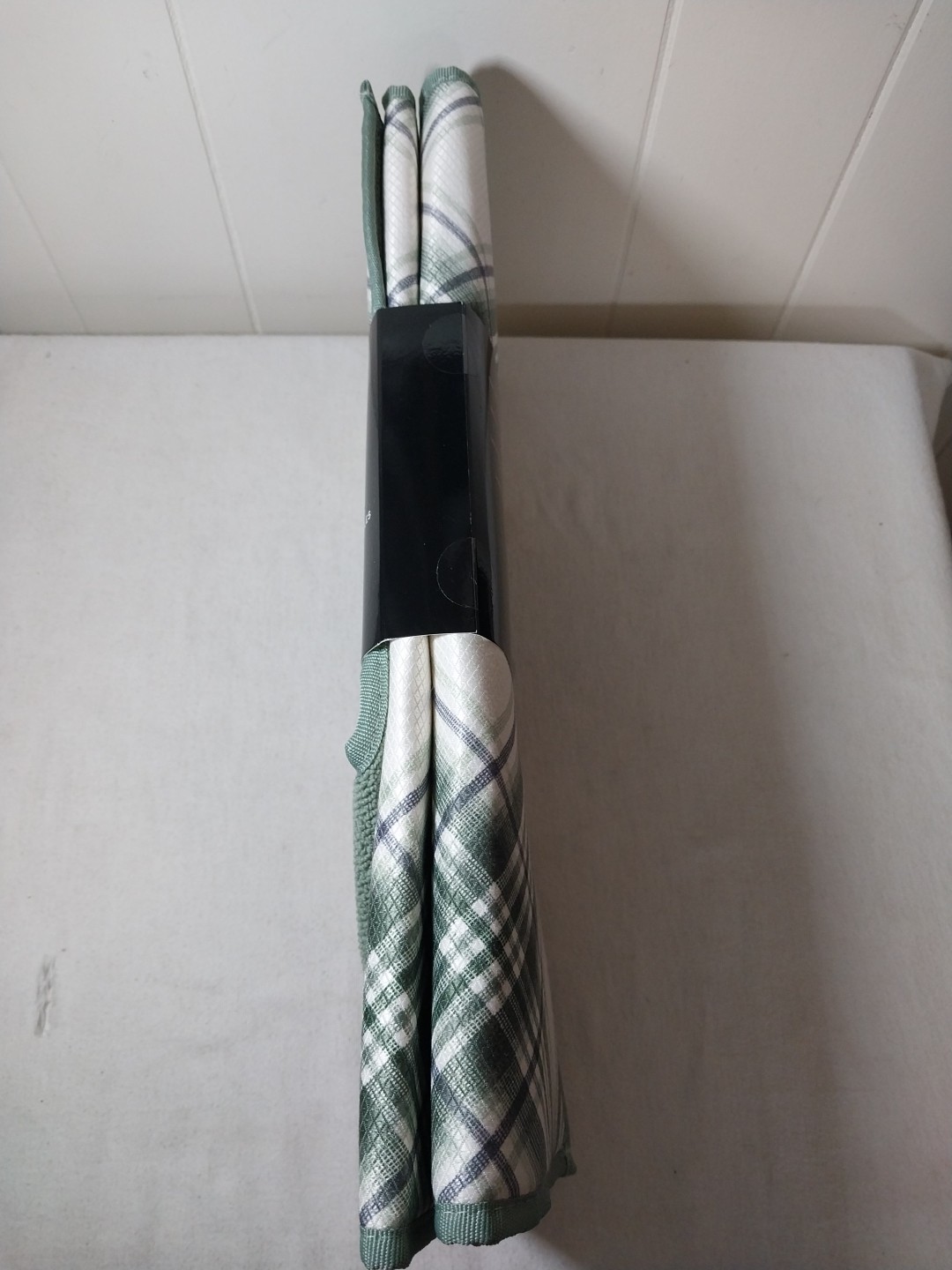 Lauren Ralph Lauren 2 Green White Plaid Reversible Dish Drying Mats 16"x22"