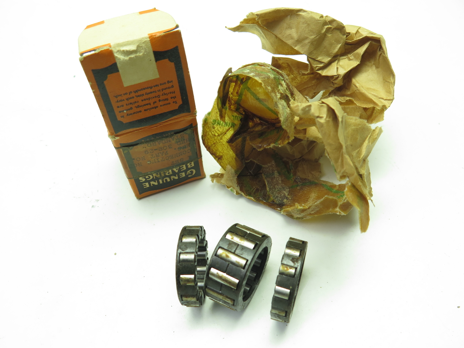 NOS 1929-73 Harley-Davidson 45 Flathead Connecting Rod Bearings Standard 309-29