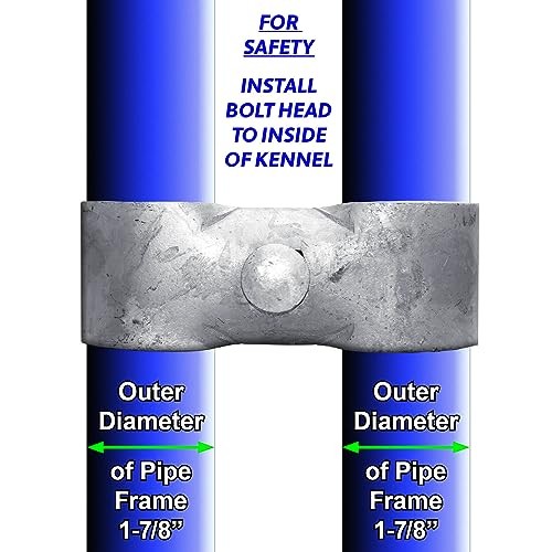 - Chain Link Fence Panel Clamps ~ Kennel Clamps: Qty 8 for 1 1-7/8" - 8 Pack