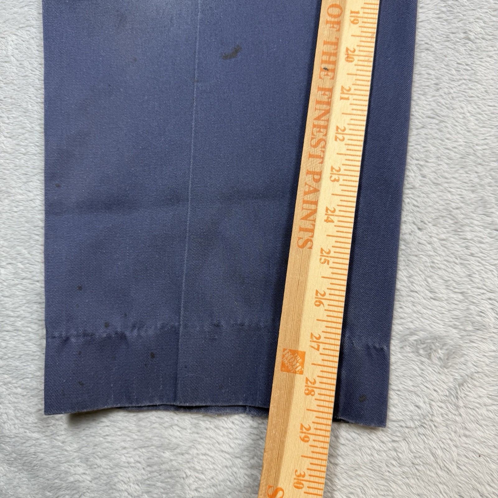 Vintage Lee Chetopa Twill Sanforized Pants Men Fits 34X28 Blue Thrashed Stained