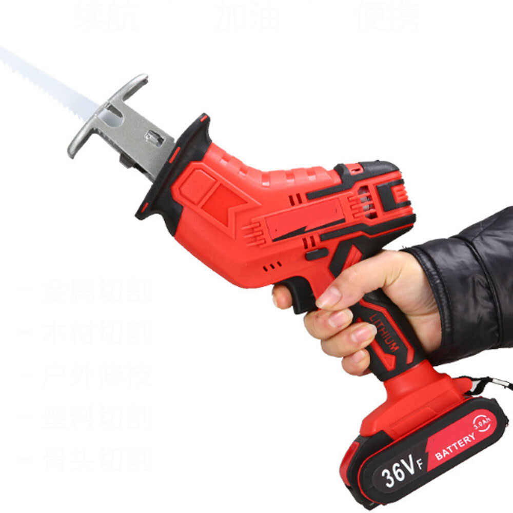 Portable Cordless Reciprocating Saw for Wood PVC/PPC Pipe Cutting w/Battery