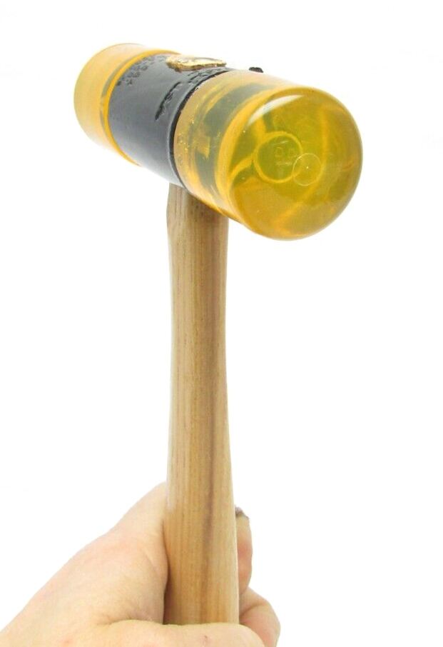 Vintage STANLEY 8oz Soft Face Hammer with Hickory Handle 57-594 Made in USA NOS