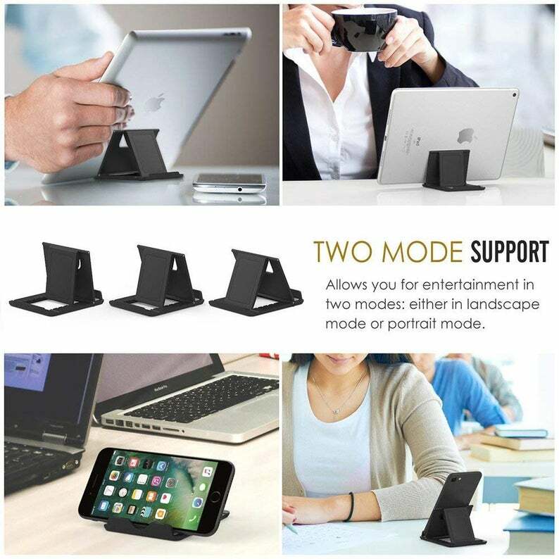 2-Pack NEW Phone Holder Foldable Desk Stand Multi-Angle Mount For iPhone Samsung