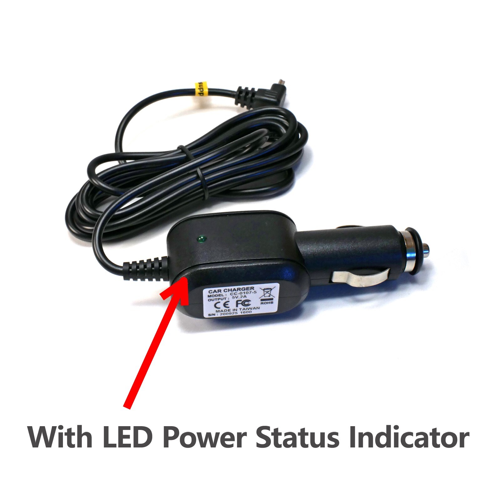 5V 2A Car Charger Power Cord for GARMIN Nuvi Zumo Approach Edge GPS 010-11838-00