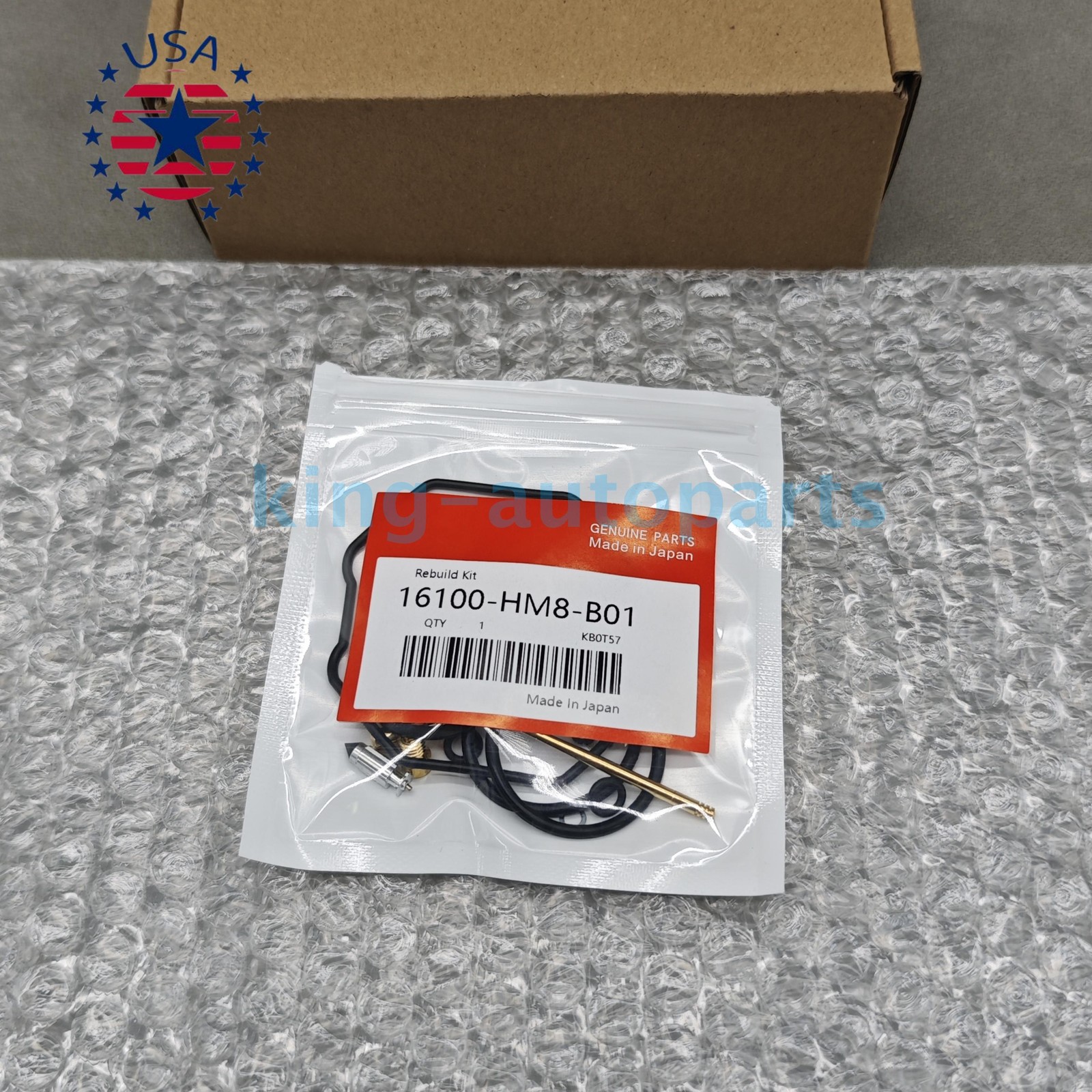 OEM ! New Carburetor Rebuild Kit For Honda Recon 250 TRX250TE TM Sportrax 250