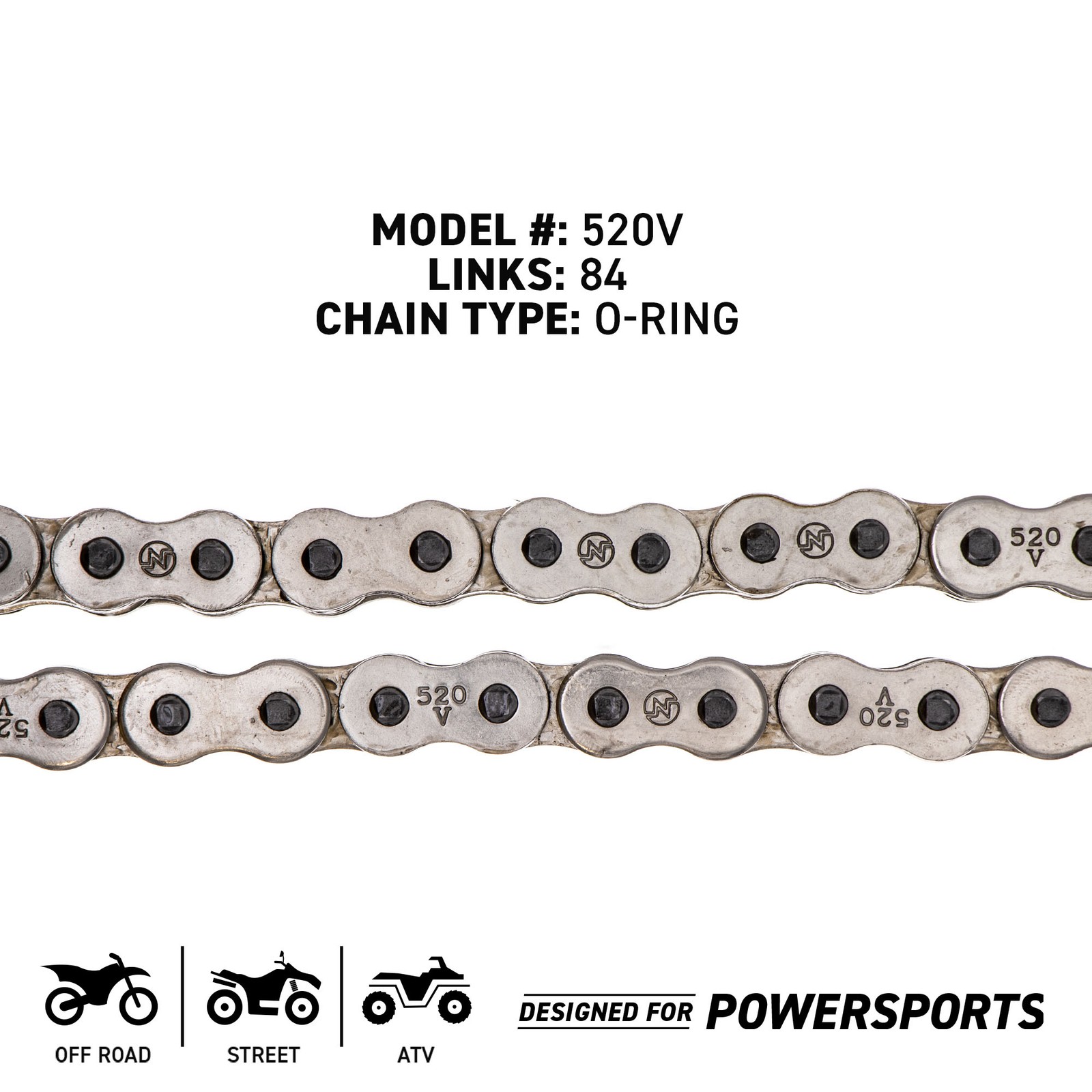 Sprocket Chain Set for Polaris Trail Boss 350L Sport 400L 12/34 Tooth 520 O-Ring