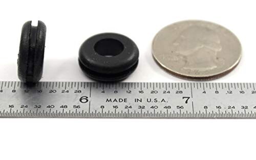 Rubber Grommet to fit 1/2" Hole in 1/16" Thick Panel - 5/16" Inner Diameter