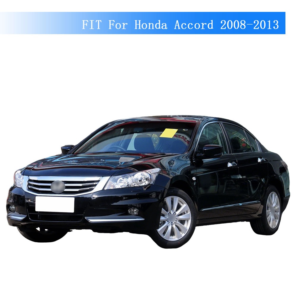 Glossy Black Chrome Delete Window Trims For Honda Accord 2008-2013