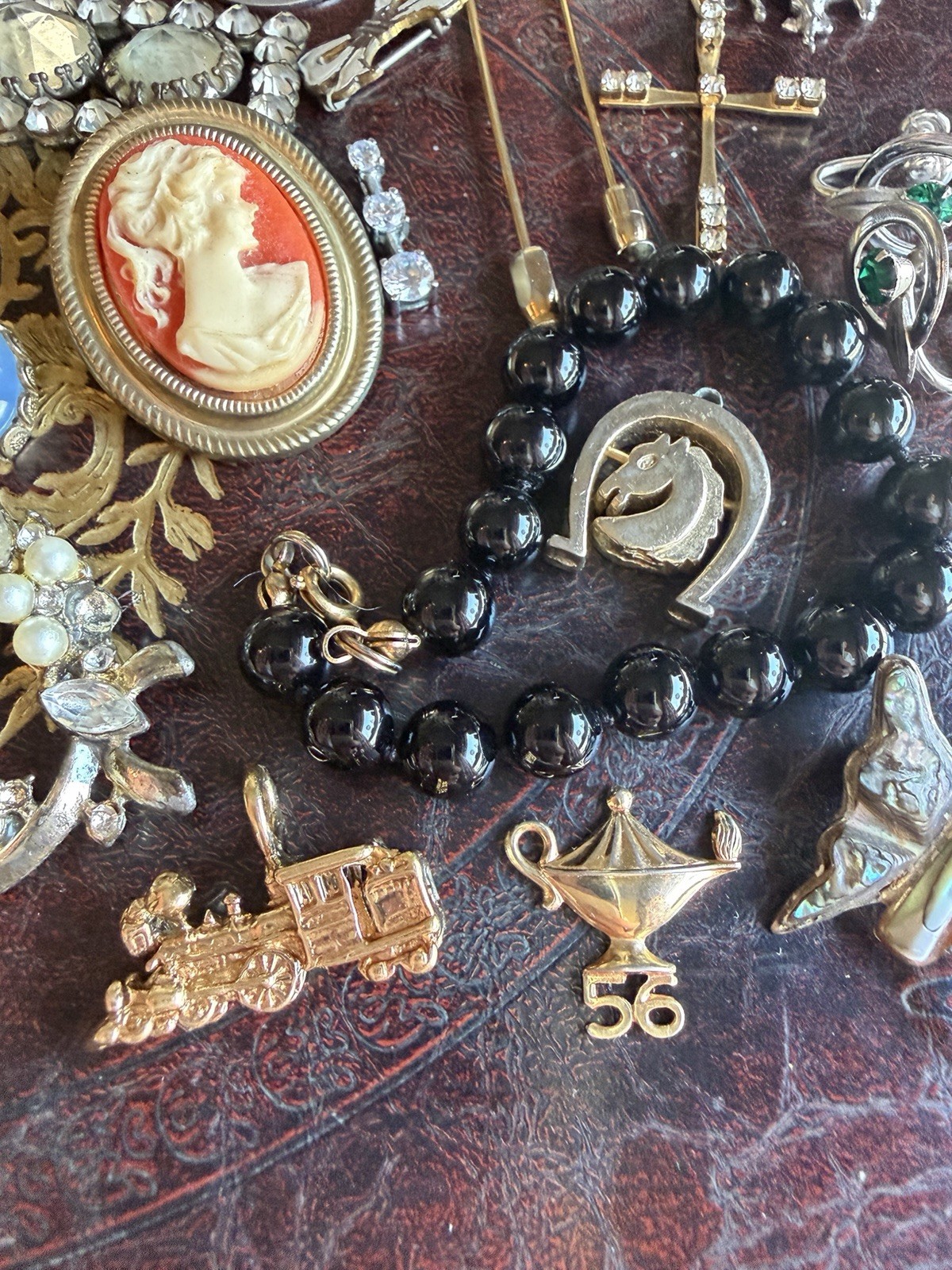 Victorian To Vintage Jewelry Lot Gold Filled And Sterling Some For Repair Craft