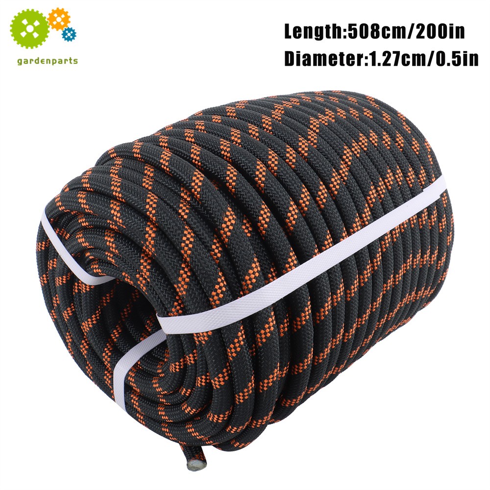 Double Braided Polyester Rope Strong Arborist Rigging Rope 48 Strand 1/2" X 200'