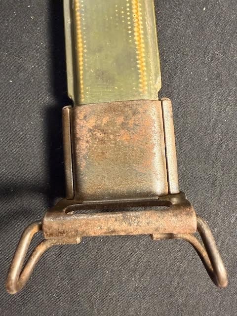 WW2 Original AFH U.S. Flaming Bomb 1943 M1 GARAND 10” BAYONET and SCABBARD