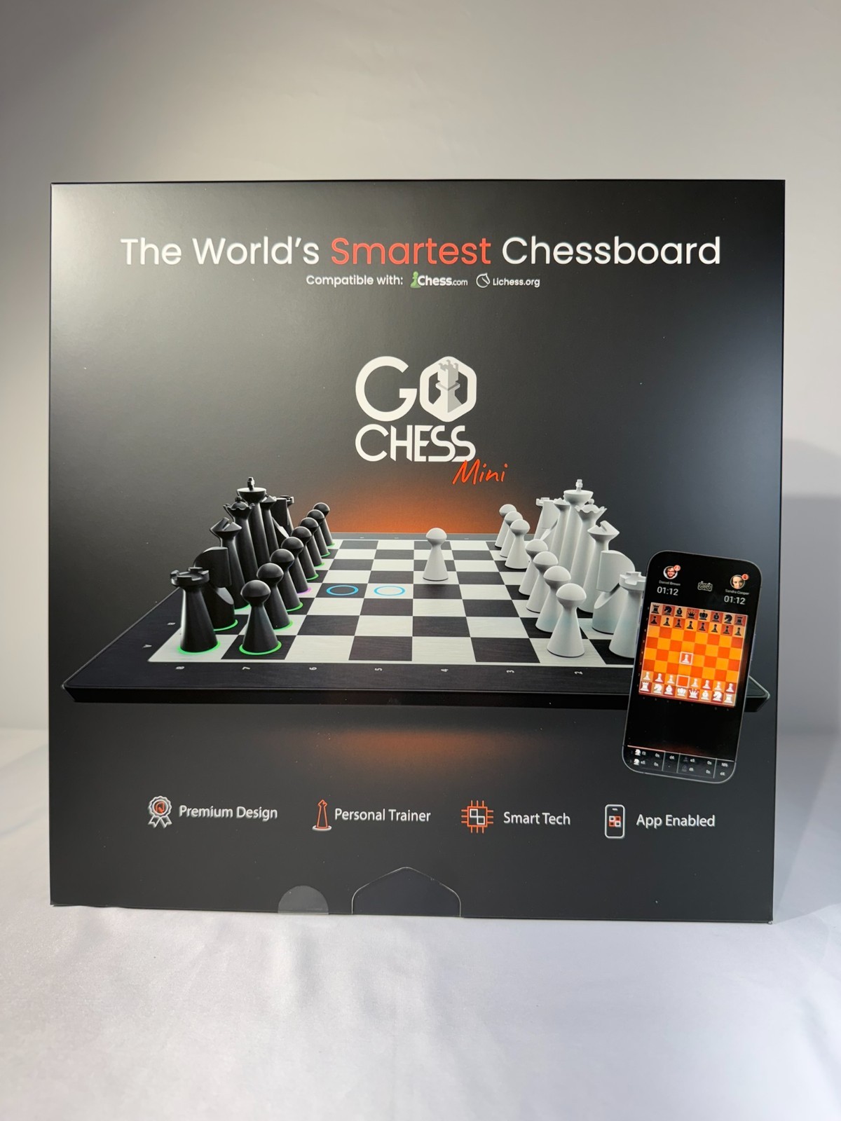 Particula GoChess Mini Smart Chess Board & Storage Bag Bundle