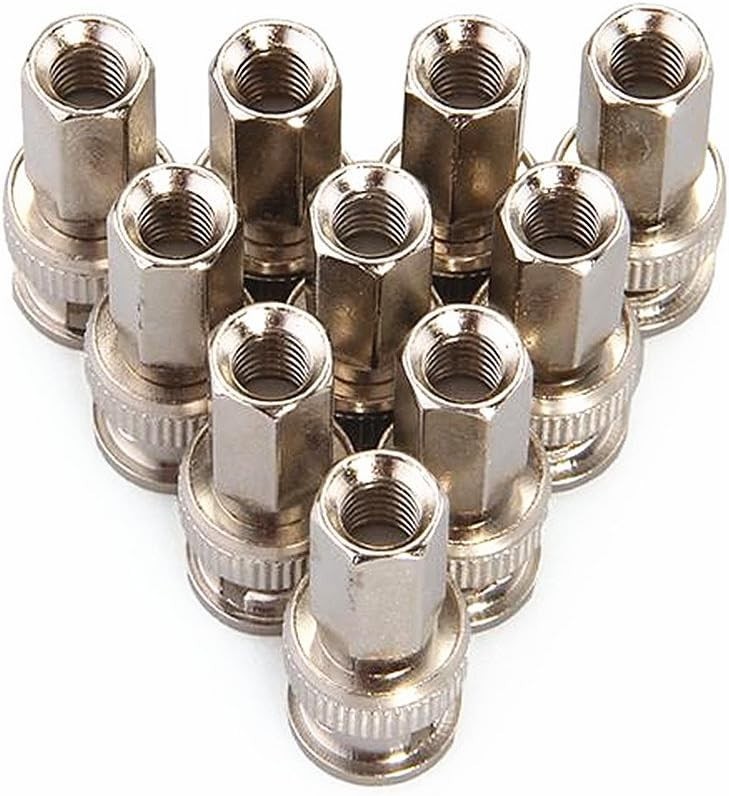 BNC Male to RG59 RG6 Twist On Connector CCTV Security Coax Cable Camera Lot