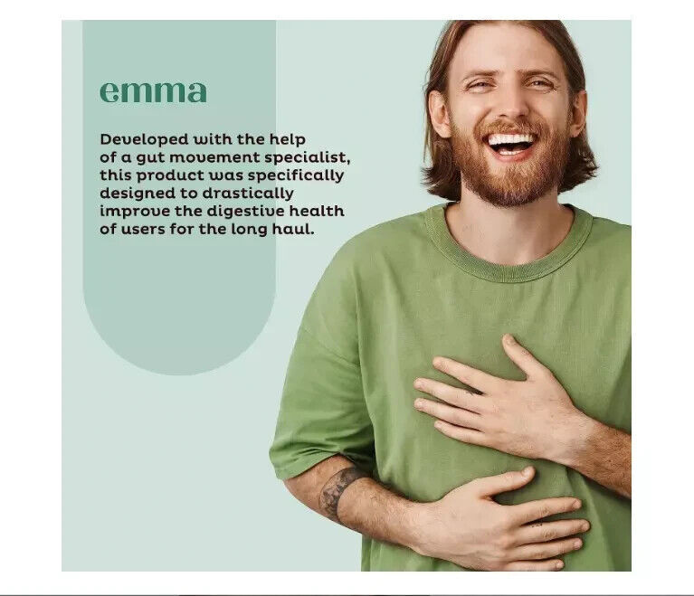 3/2x Emma Gut Health & Colon Cleanse Formula, Relief from Bloating, 60 Capsules