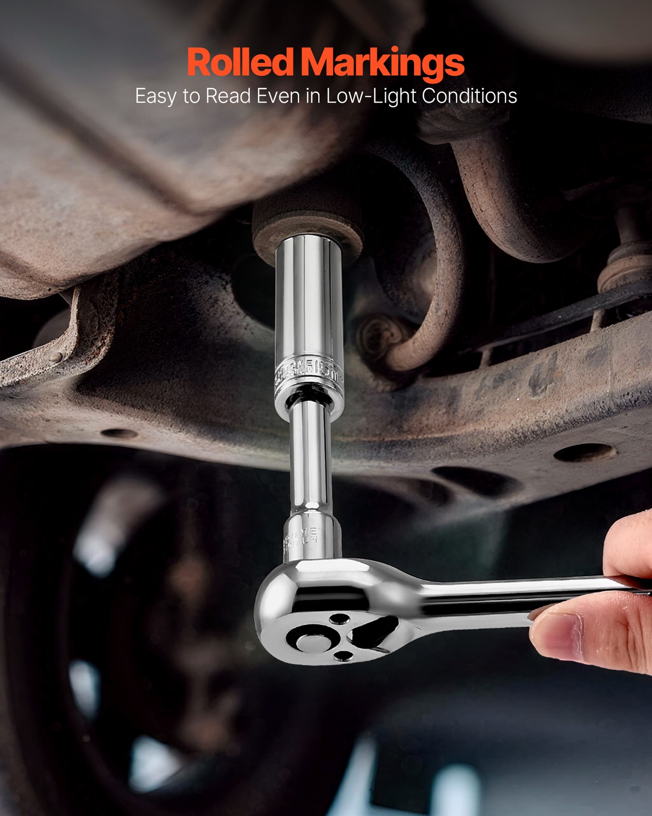 VEVOR Socket Set Socket and Ratchet Set 76 Pieces 3/8 inch Drive for Auto Repair