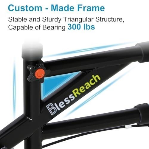 Economy Steerable Knee Walker, Dual-Brake Knee Scooter, Foldable Crutch