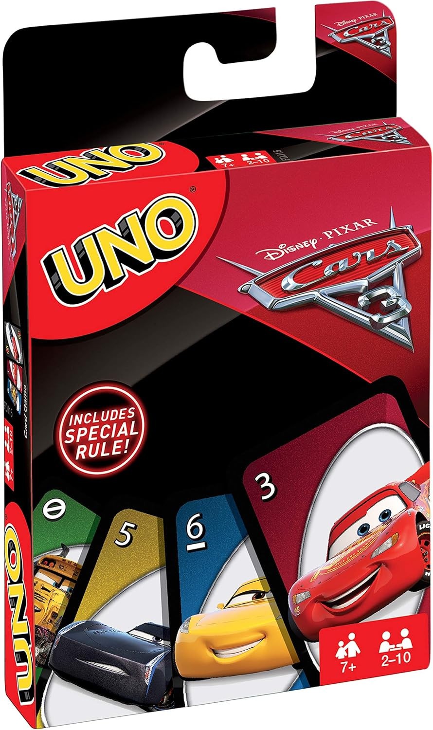 Mattel UNO Disney Pixar Cars Games