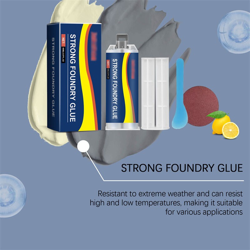 1pc Strong Foundry Glue,Metal Repair Glue, AB Metal Glue Heary Duty Weld 85ml