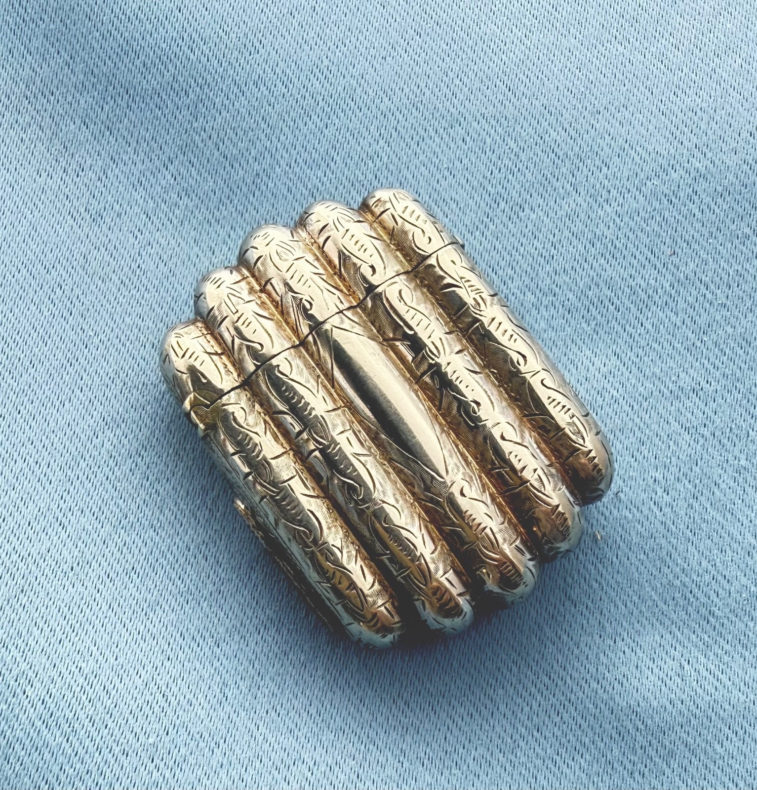 Match Safe Coin Silver Bundle of Cigars Maker ? 1 4/4 x 1 1/4 In No Mono 19.5 Gr