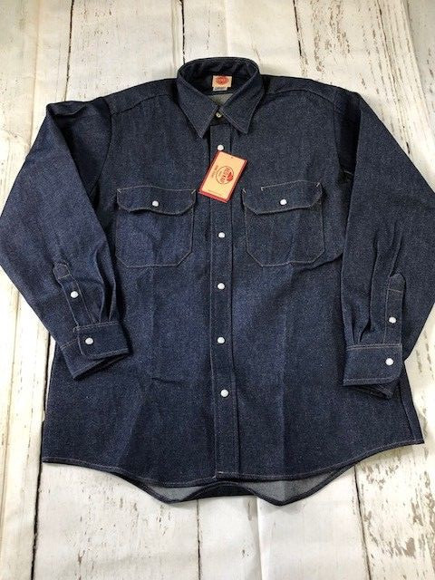 Red Kap SD78DN Men's Deluxe Denim Western Work Shirt New