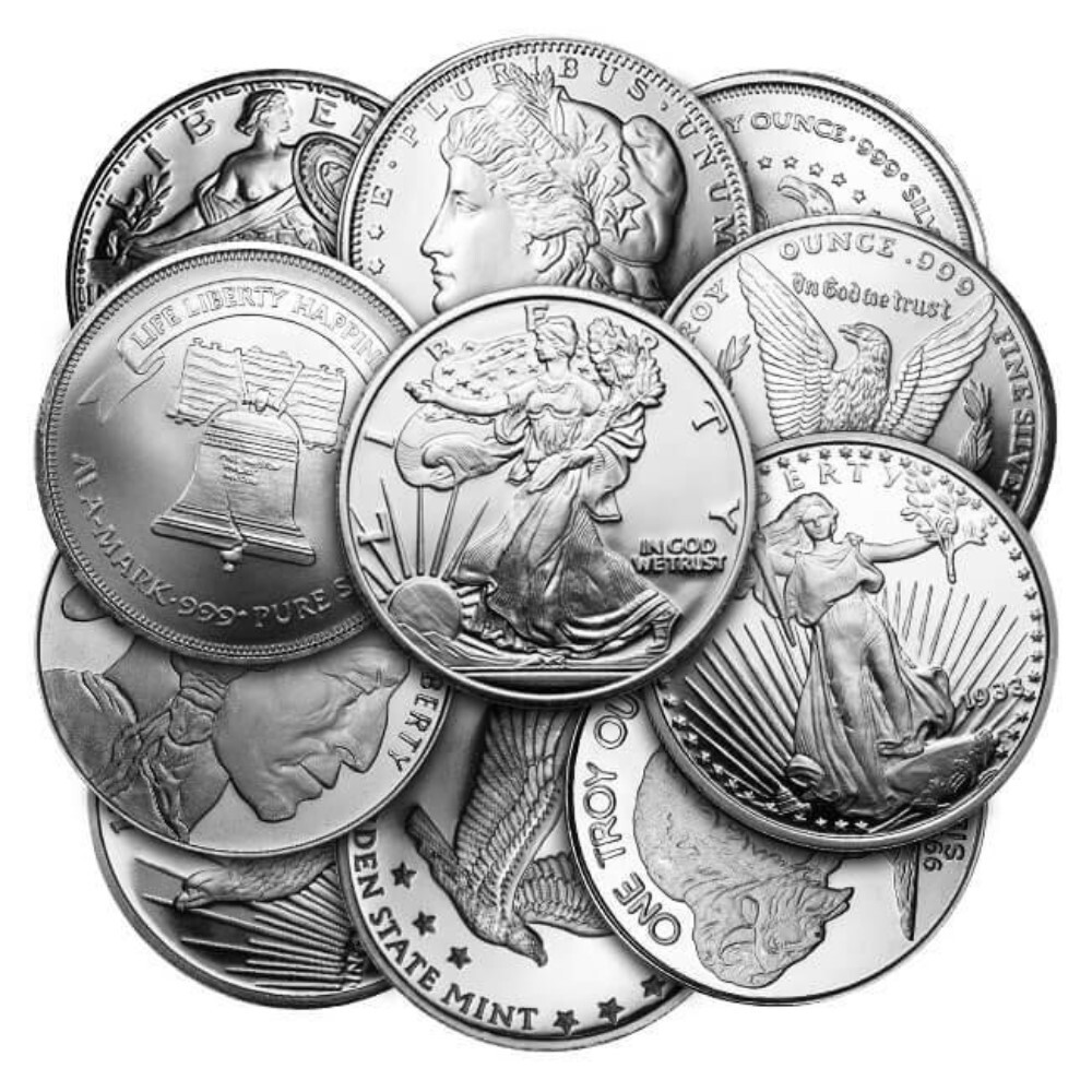 Random Mint ( Brands ) 1 oz Silver Round .999 Fine Silver - Secondary Market