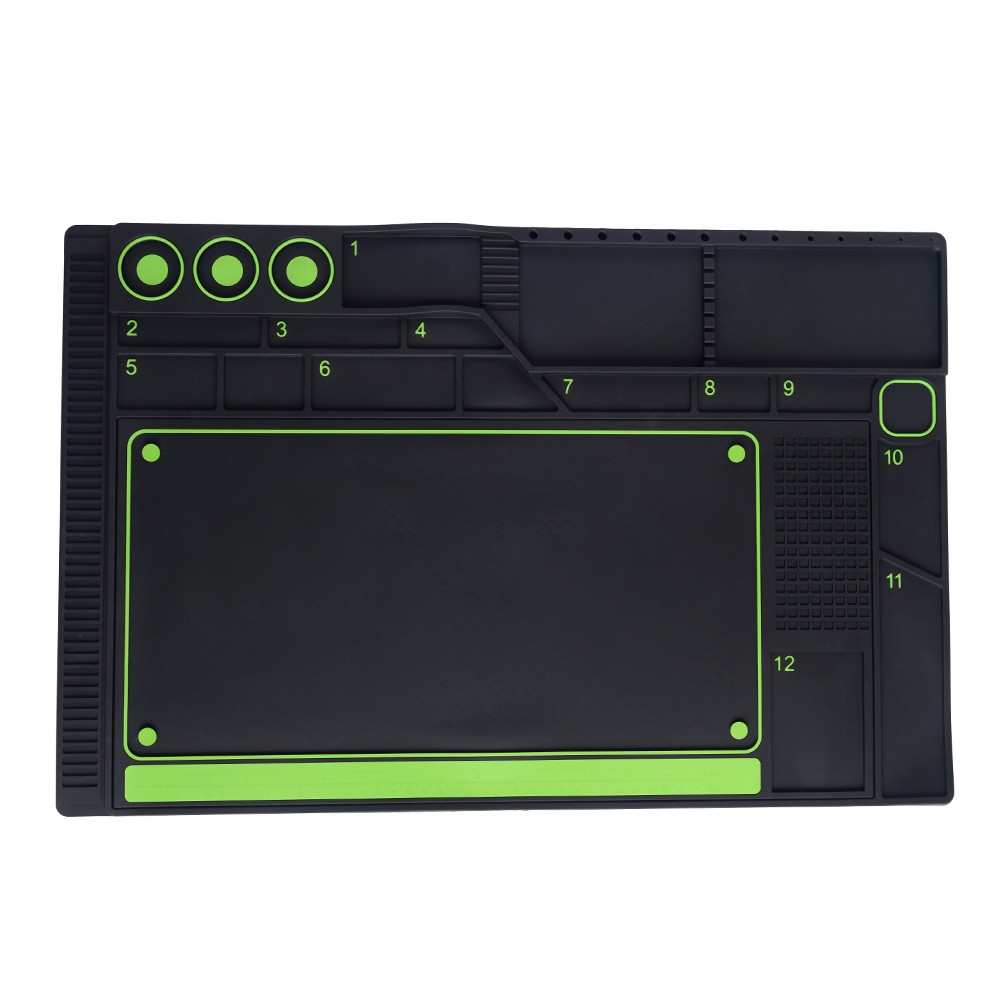 Fly Tying Mat Magnetic Workspace, Tool Organizer Station, Storage Desk Accessory