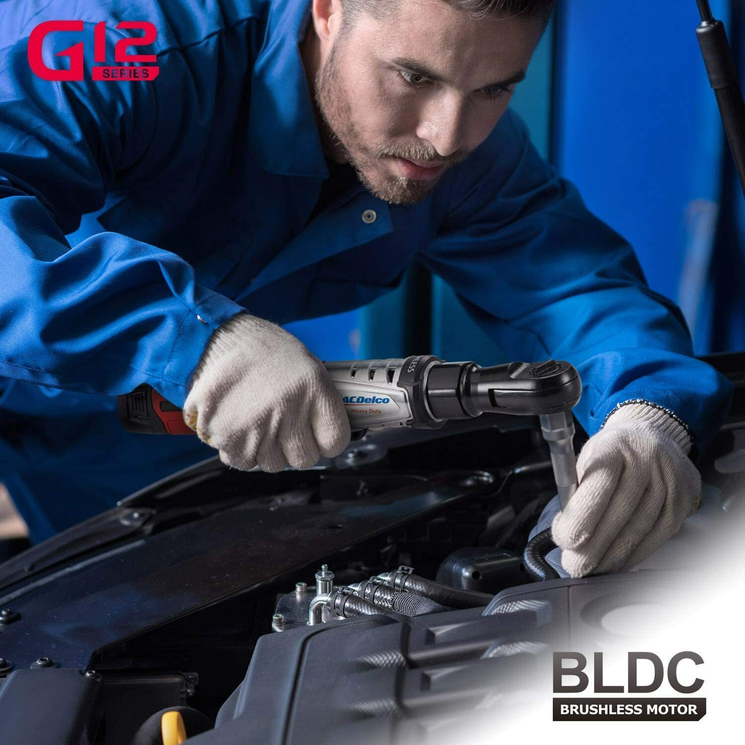 ACDelco ARW1210-3P G12 Series 12V Li-ion 3/8” 65 ft-lbs Brushless Ratchet Wrench