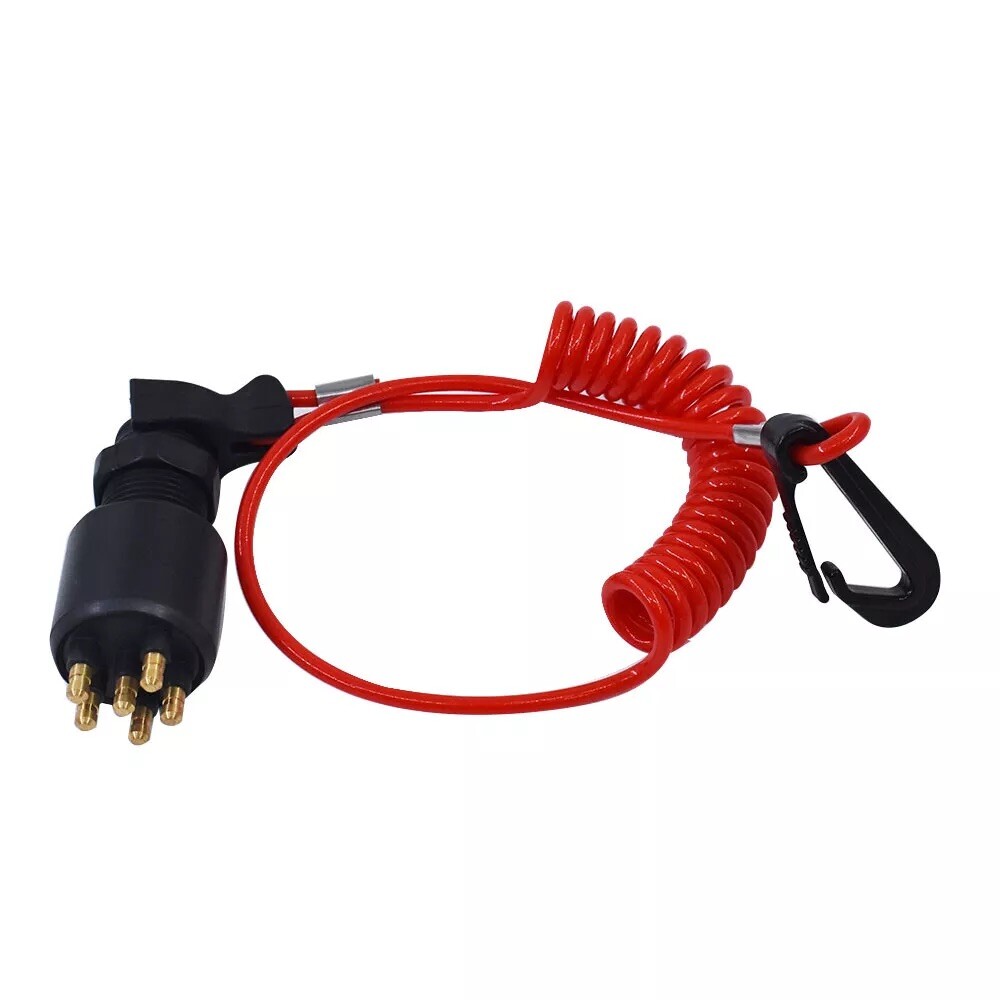 Ignition Key Switch w/Lanyard for Johnson Evinrude OMC BRP 5005801 765562 175974