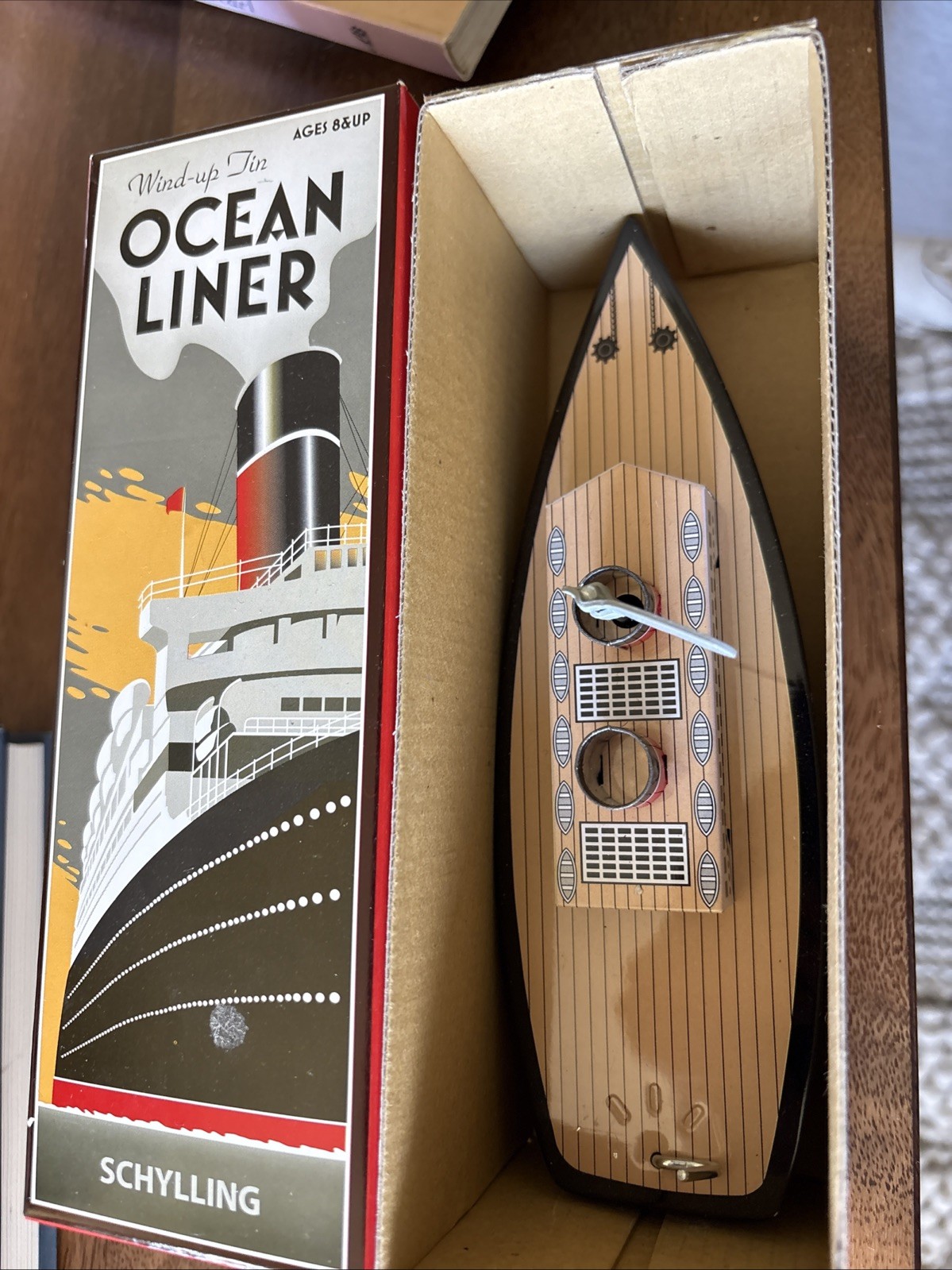 Schylling Wind Up Tin Ocean Liner Collectors Item - Excellent