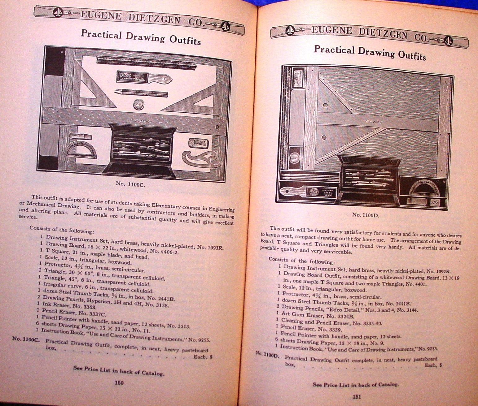 1926 Dietzgen Surveying & Drafting Insts. Catalog